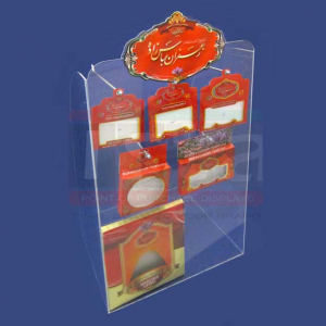 استند فروشگاهی رومیزی محصول زعفران